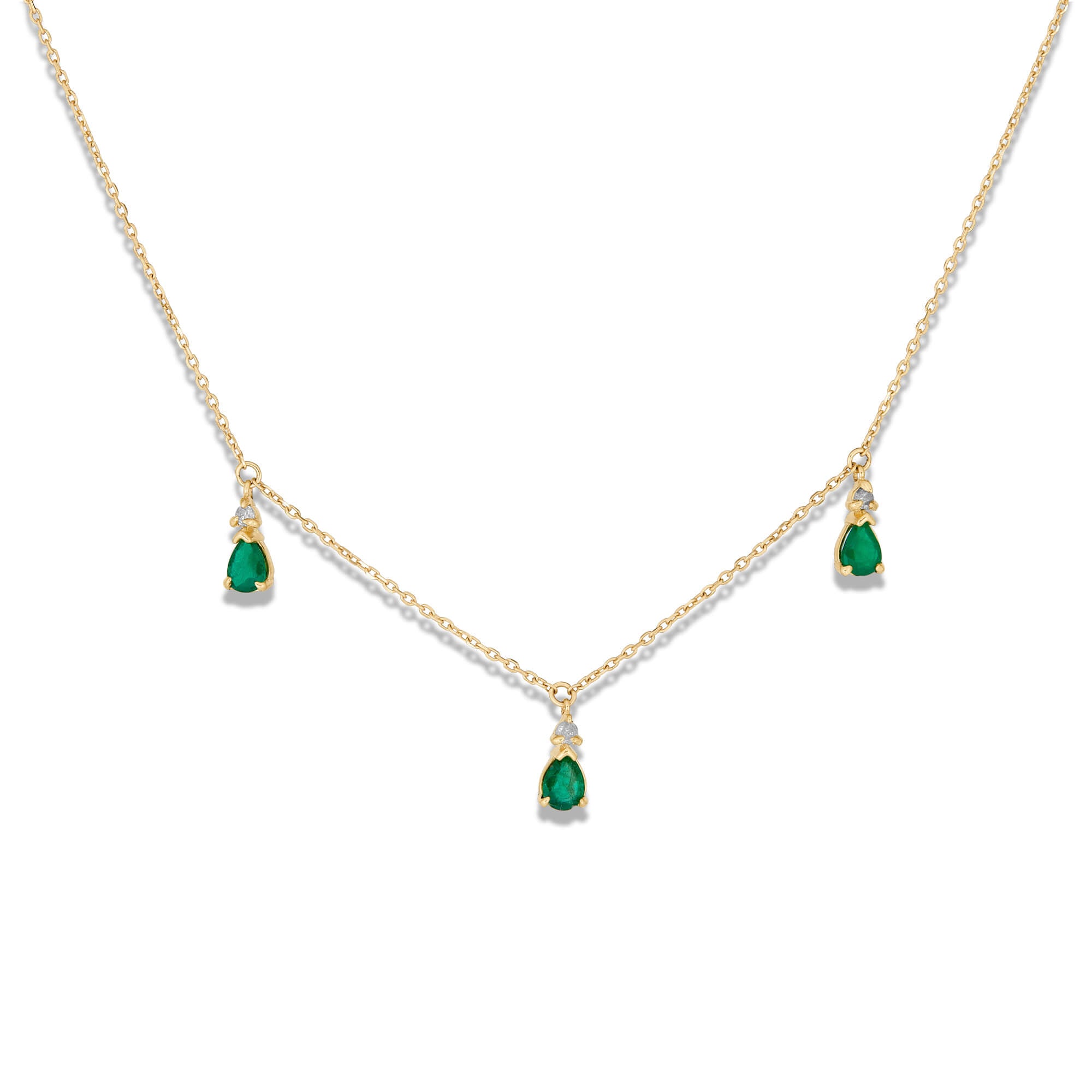 Green Goddess Trio Necklace