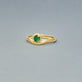 Stone and Strand 10K Yellow Gold Green With Envy Emerald Merge Ring Editorial Image
