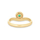 Stone and Strand 10K Yellow Gold Green With Envy Emerald Merge Ring Rear Image