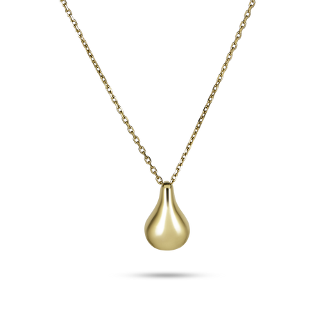 Stone and Strand 10K Yellow Gold Gold Drop Necklace Close Up Image