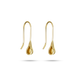 Stone and Strand 10K Yellow Gold Golden Droplet Earrings Rear Image