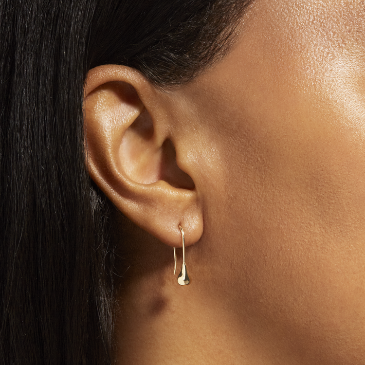 Golden Droplet Earrings STONE AND STRAND