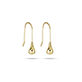 Stone and Strand 10K Yellow Gold Golden Droplet Earrings Side Image