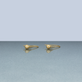 Stone and Strand 10K Yellow Gold Golden Droplet Earrings Editorial Image