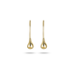 Stone and Strand 10K Yellow Gold Golden Droplet Earrings Front Image