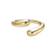 Stone and Strand 10K Yellow Gold Golden Droplet Hug Ring Front Image