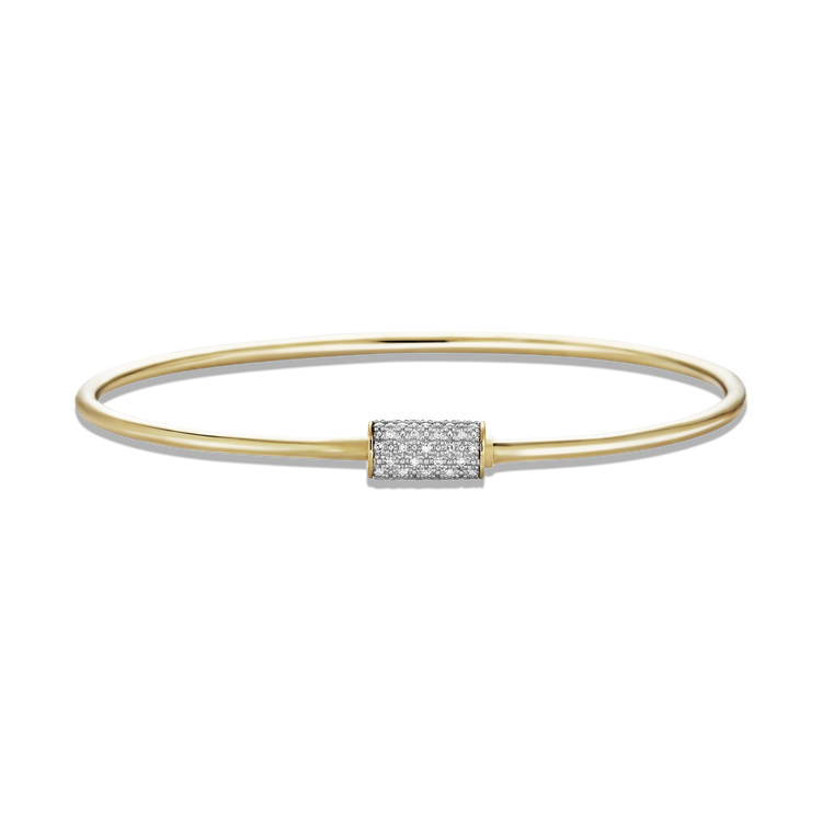 Stone and Strand 10K Yellow Gold Goldie Lock Diamond Bracelet Front Image