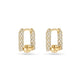 Stone and Strand 14K Yellow Gold Half-Starboard Diamond Earrings Front Image