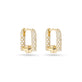 Stone and Strand 14K Yellow Gold Half-Starboard Diamond Earrings Side Image