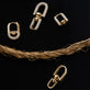 Still life image of Half Starboard Diamond Earrings with Stone and Strand solid gold jewelry