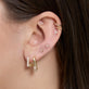 Image of 14K Yellow Gold Half Starboard Diamond Earrings with Stone and Strand Earrings