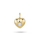 Stone and Strand 10K Yellow Gold Heart And Soul Diamond Charm Front Image
