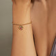 Image of 10K Yellow Gold Heart And Soul Ruby Bracelet on Models Arm