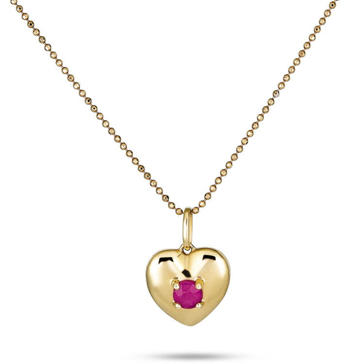 Heart And Soul Ruby Necklace