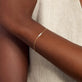Image of 10K Yellow Gold Heart, Mom Diamond Bracelet on Models Arm
