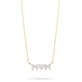 Stone and Strand 10K Yellow Gold Heart, Mom Diamond Necklace Close Up Image