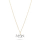 Stone and Strand 14K Yellow Gold Hebrew Mothers Day Necklace Front Image