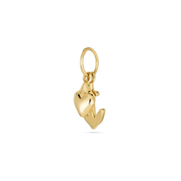 Stone and Strand 10K Yellow Gold Hope And Charity Charm Rear Image