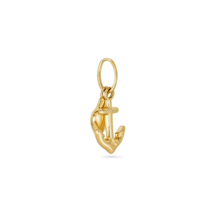 Stone and Strand 10K Yellow Gold Hope And Charity Charm Side Image