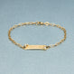 Stone and Strand 10K Yellow Gold ID Me Diamond Bracelet Editorial Image