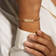 Image of 10K Yellow Gold ID Me Diamond Bracelet on Models Arm