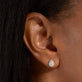Pave Pear Studs