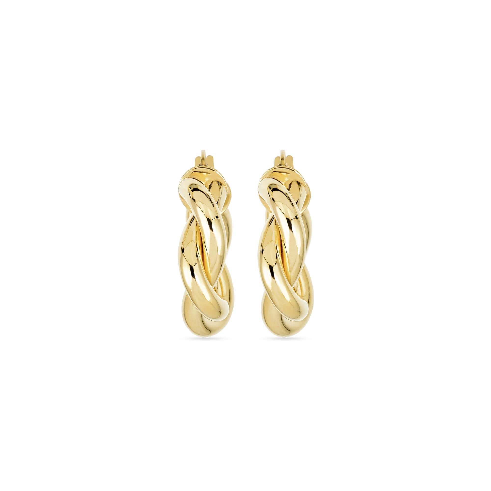 In A Twist Gold Hoops – STONE AND STRAND