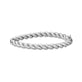 Stone and Strand Serling Silver In A Twist Silver Bangle Front Image