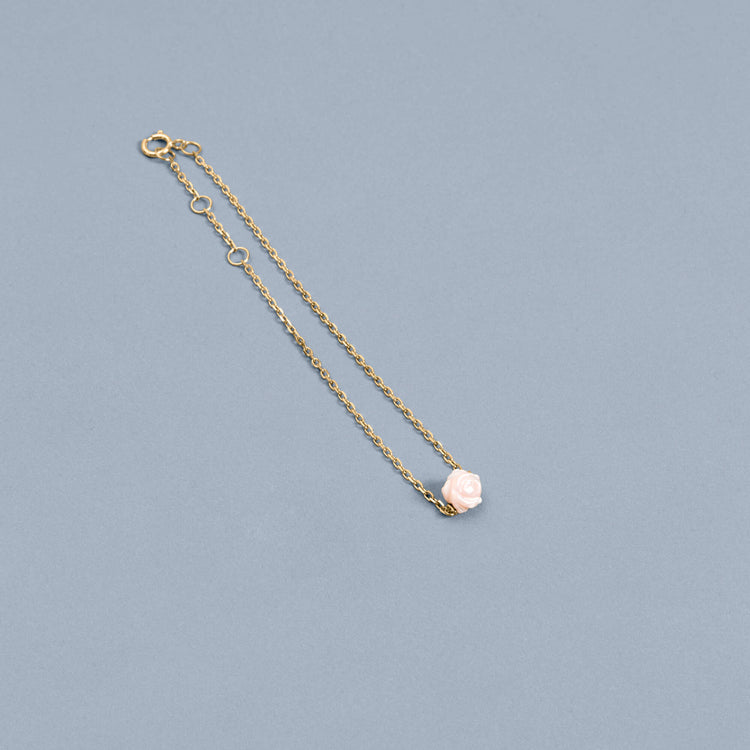 Stone and Strand 10K Yellow Gold In Bloom Pearl Bracelet Editorial Image