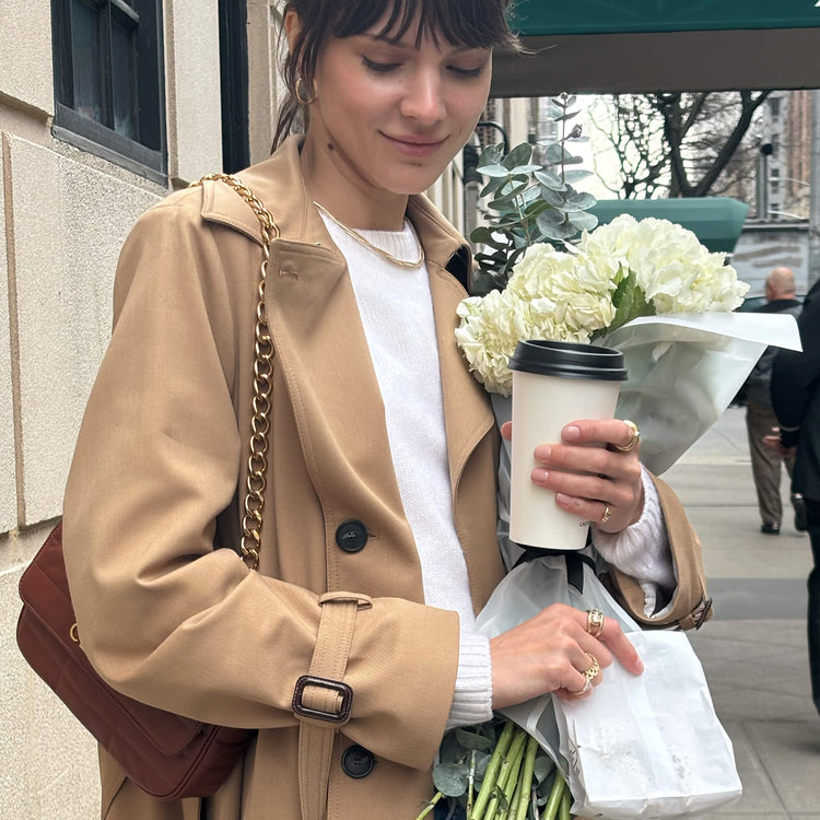 Image of 14K Yellow Gold Interwoven Gold Necklace with Stone and Strand Necklaces