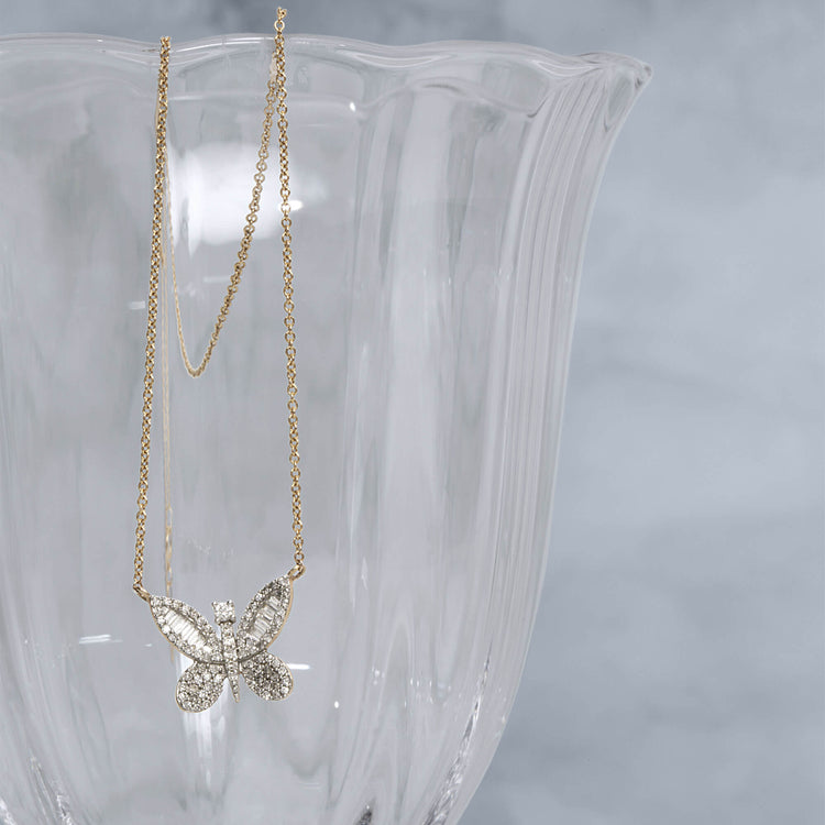 Still life image of Jumbo Diamond Butterfly Necklace