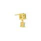 Stone and Strand 10K Yellow Gold Just The Two Of Us Seagrass Peridot and Aquamarine Drop Earrings Rear Image