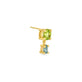 Stone and Strand 10K Yellow Gold Just The Two Of Us Seagrass Peridot and Aquamarine Drop Earrings Side Image