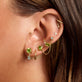 Image of 10K Yellow Gold Just The Two Of Us Seagrass Drop Earrings with Stone and Strand Earrings