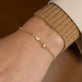 Image of 14K Yellow Gold Kite Pave Diamond Bracelet on Models Arm