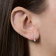 Image of 14K Yellow Gold LAB-Created Award Earrings on Models Ear