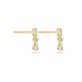 Stone and Strand 14K Yellow Gold LAB-Created Award Earrings Side Image
