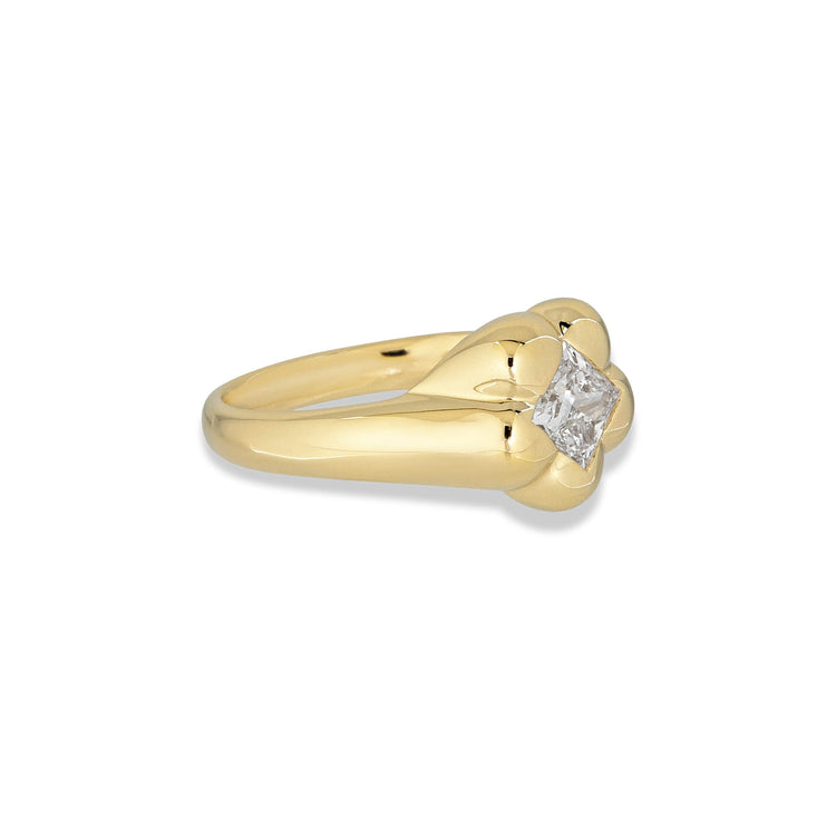 Stone and Strand 14K Yellow Gold Lab-Created Baez Pinky Ring Side Image