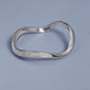 Stone and Strand Sterling Silver LAB-Created Contour Knife Edge Stacking Bangle Editorial Image