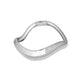 Stone and Strand Sterling Silver LAB-Created Contour Knife Edge Stacking Bangle Side Image