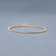 Stone and Strand 14K Yellow Gold LAB-Created Dainty Diamond Tennis Bracelet Editorial Image