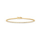 Stone and Strand 14K Yellow Gold LAB-Created Dainty Diamond Tennis Bracelet Front Image