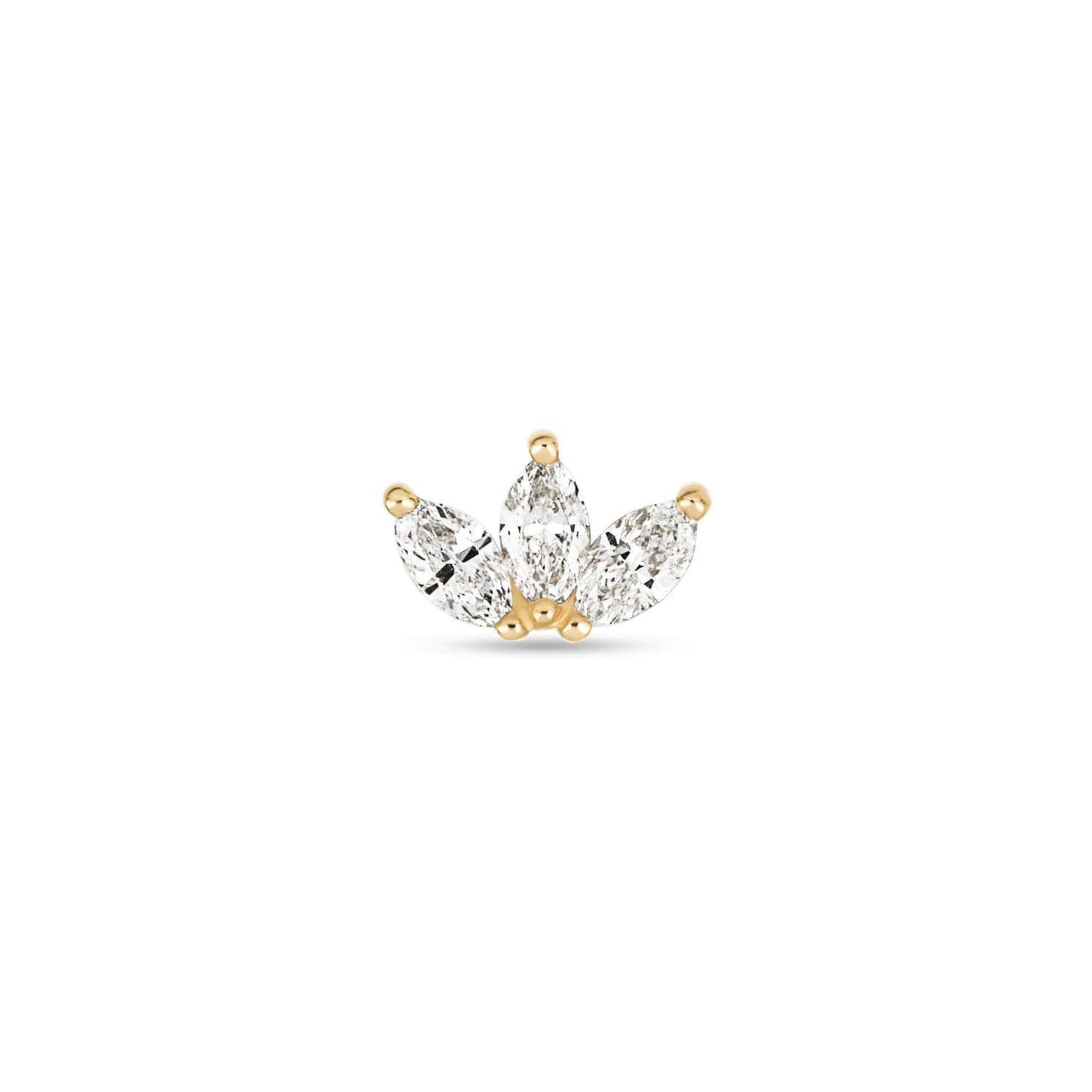LAB-Created Diamond Array Push Pin Flat Back – STONE AND STRAND