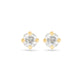 Stone and Strand 14K Yellow Gold LAB-Created Diamond Asscher Stud Earrings Front Image