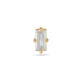 Stone and Strand 14K Yellow Gold LAB-Created Diamond Baguette Stud Earrings Front Single Image