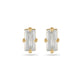 Stone and Strand 14K Yellow Gold LAB-Created Diamond Baguette Stud Earrings Front Image