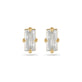 Stone and Strand 14K Yellow Gold LAB-Created Diamond Baguette Stud Earrings Front Image