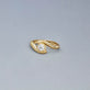 Stone and Strand 14K Yellow Gold Lab-Created Diamond Bowie Ring 5mm Editorial Image