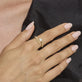 Image of 14K Yellow Gold Lab-Created Diamond Bowie Ring 5mm on Models Hand