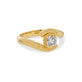 Stone and Strand 14K Yellow Gold Lab-Created Diamond Bowie Ring 5mm Side Image